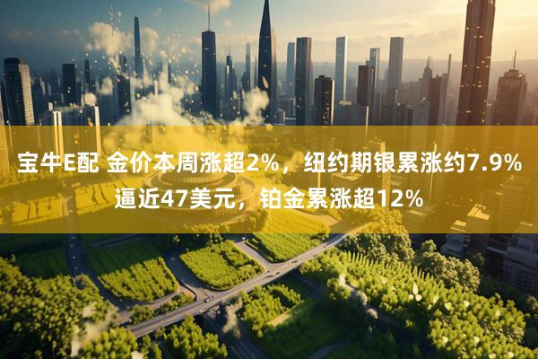 宝牛E配 金价本周涨超2%，纽约期银累涨约7.9%逼近47美元，铂金累涨超12%